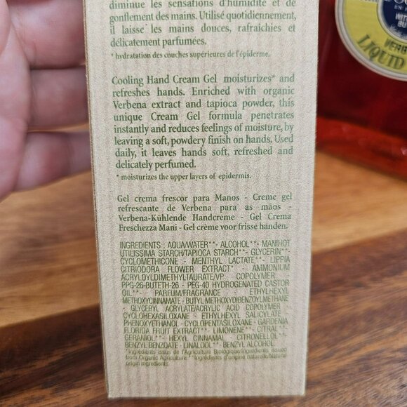 LOccitane Bundle Set 3 Verbena Liquid Bar Soap Hand Cream Gel New EXPIRED 2012 - Picture 7 of 14